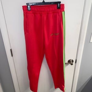Palm Angels track pants pink/green 32 waist